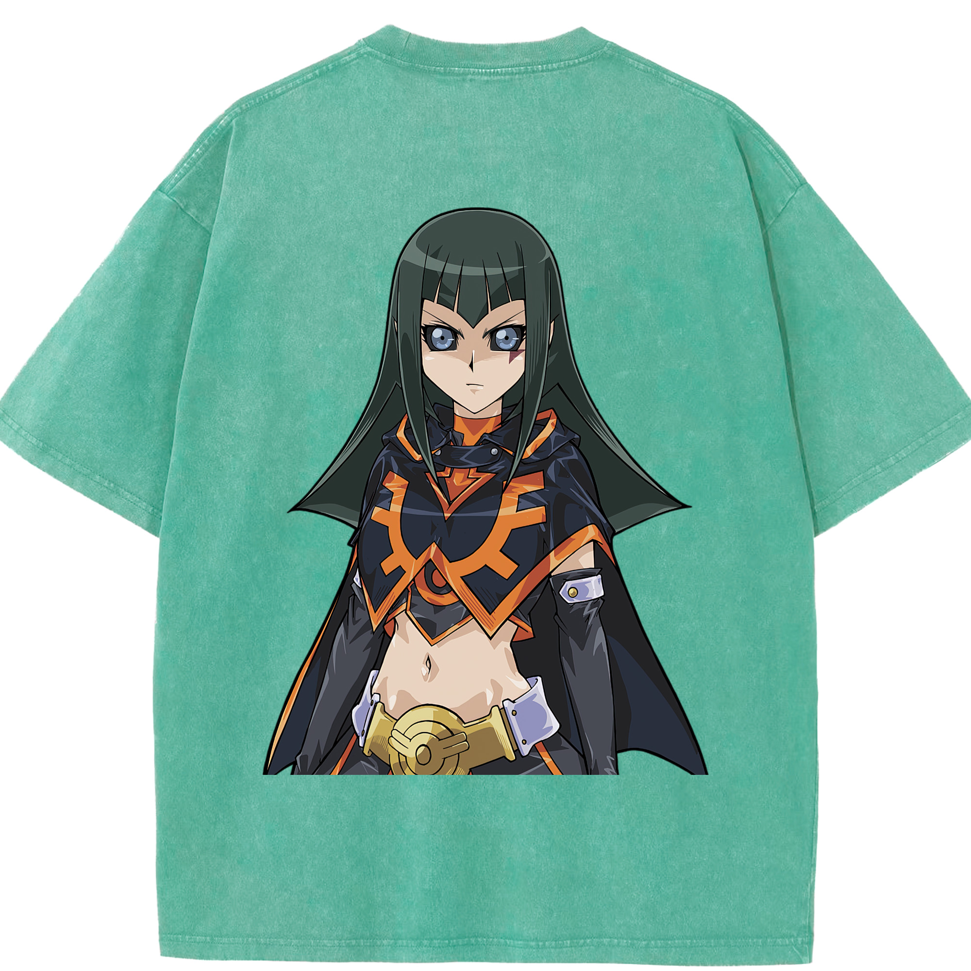 （画像用） 遊☆戯☆王 Yu-Gi-Oh! 綿100% ヴィンテージ風 半袖Tシャツ（背面プリント）